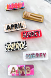 Personalized Hair Clips